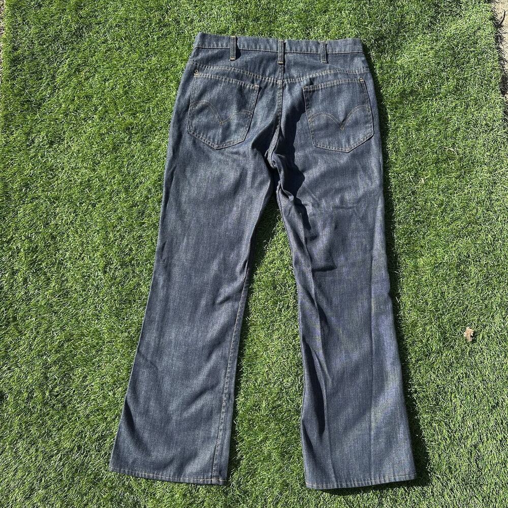 Vintage 1974‎ Levi 646 Jeans 32 x 29.5 Big E Denim 646-1918 Dark Wash - Picture 8 of 14